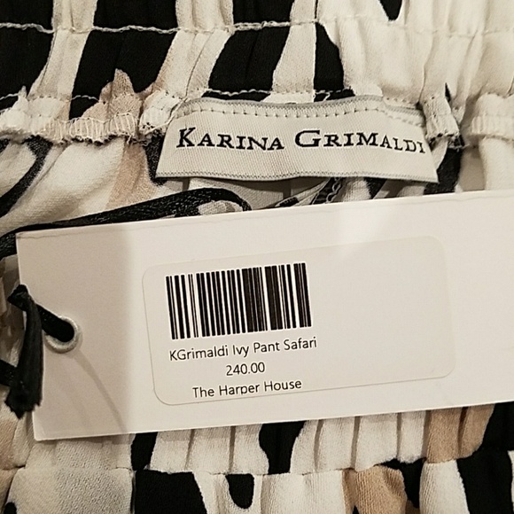 NWT KARINA GRIMALDI PANT SAFARI - Picture 2 of 5